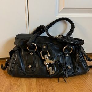 Francesco Biasia black leather bag